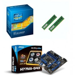 Kit de boost Intel Core i5 3470 + 4 Go DDR3