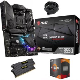 Kit de boost Ryzen 5 5500 + B550 Gaming Plus + 32 Go Ram